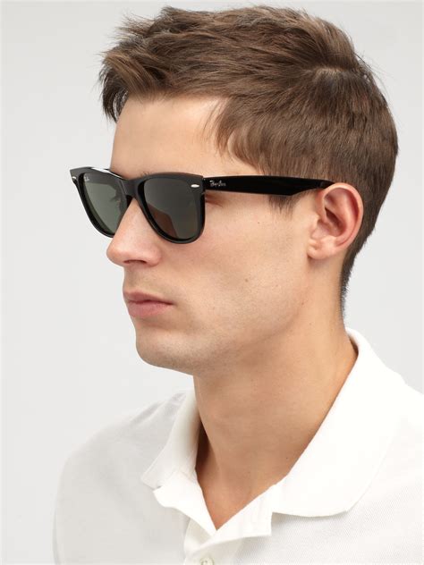 Men's Black frame 45 sunglasses 